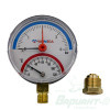 Термоманометр радиальный 1/2" (80 мм/4 бар) Varmega VMMT07-800404. Код 27017