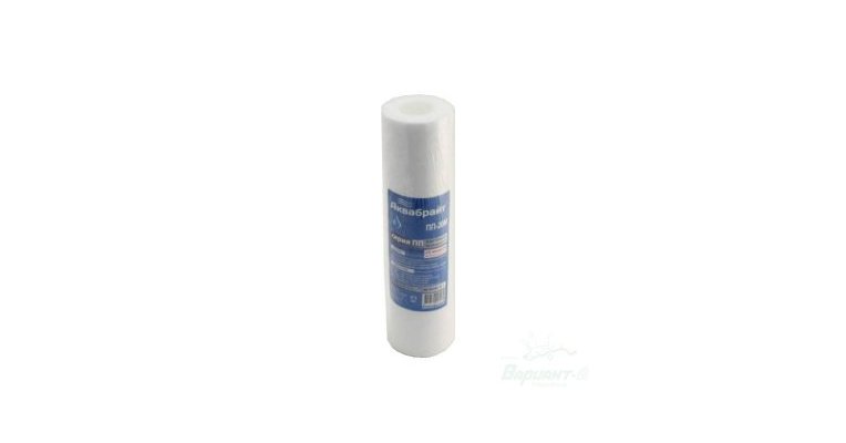 Картридж полипропиленовый Аквабрайт 20мк, 10\", х/в - купить картриджи и ...