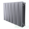 Радиатор биметаллический Royal Thermo PianoForte 500 /Silver Satin (серебро) (12 секций). 500 мм. Код 14966