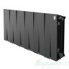 Радиатор биметаллический Royal Thermo PianoForte 300 /Noir Sable (черный) (12 секций). 300 мм. Код 23352