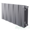 Радиатор биметаллический Royal Thermo PianoForte 300 /Silver Satin (серебро) (10 секций). 300 мм. Код 23771