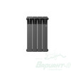 Радиатор биметаллический Royal Thermo Revolution Bimetall 500 2.0/Noir Sable (черный) (4 секции). 500 мм. Код 26445
