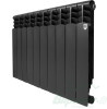 Радиатор биметаллический Royal Thermo Revolution Bimetall 500 2.0/Noir Sable (черный) (10 секций). 500 мм. Код 26451
