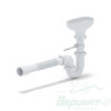 Сифон АНИ DR0115 1 1/2"*40 прямоточный с разрывом струи, с гибкой трубой 40*40/50. Код 21353