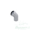 Отвод 50*45° ELITE МК для внутренней канализации. Код 26974