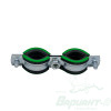 Хомут двойной металлический с гайкой 3/4" (25-28) 17 0003 4. Код 26910
