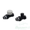 Набор термостатический прямой Royal Thermo Design 1/2" М30х1,5 (Черный) (RATVDP11212BL). Код 27151