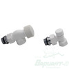 Набор термостатический осевой Royal Thermo Design 1/2" М30х1,5 (Белый) (RATVDO11212WH). Код 29137