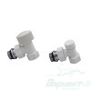 Набор термостатический угловой Royal Thermo Design 1/2" М30х1,5 (Белый) (RATVDU11212WH). Код 29140