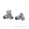 Набор термостатический угловой Royal Thermo Design 1/2" М30х1,5 (Хром) (RATVDU11212CH). Код 29141