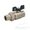 Кран шаровый Stout 3/4" н.р.-в.р. с накидной гайкой. Код 26127
