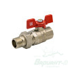 Кран шаровый Stout 1/2" н.р.-в.р. с накидной гайкой (EPDM). Код 26155