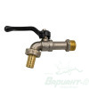 Кран шаровый LD Pride 1/2" н.р. (ручка рычаг) с патрубком для шланга. Код 29806