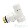 Запорный радиаторный клапан Varmega, 1/2", угловой, белый VMDV03-110404. Код 26678