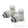 Узел нижнего подключения Varmega 1/2"х3/4"EK (угловой, белый). Код 27698