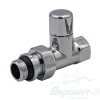 Вентиль регулирующий Varmega 1/2" верхний прямой хромированный. Код 28006