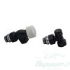 Набор термостатический осевой Royal Thermo Design 1/2" М30х1,5 (Черный). Код 29139