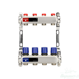 Фото товара «Коллекторная группа для отопления Varmega VM15504 ВР 1", на 4 контура 3/4" EK. Код 22777», Котельное оборудование и аксессуары
