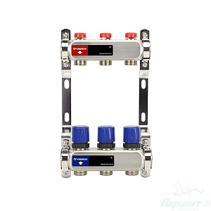 Фото товара «Коллекторная группа для отопления Varmega VM15503 ВР 1", на 3 контура 3/4" EK. Код 22886», Котельное оборудование и аксессуары