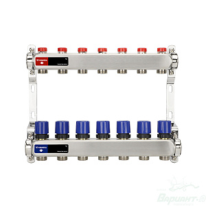 Фото товара «Коллекторная группа для отопления Varmega VM15507 ВР 1", на 7 контуров 3/4" EK. Код 24174», Котельное оборудование и аксессуары
