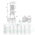 Фото №7. Насос поверхностный многоступенчатый вертикальный UNIPUMP MVH 4-8 (Qном 4м3, Hном 61м, DN32, 1,5 кВт). Код 24668