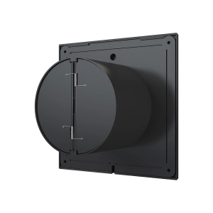 Фото товара «Вентилятор Era Slim 4C Matt black с обратным клапаном D=100. Код 23659», Приточно-вытяжные вентиляторы