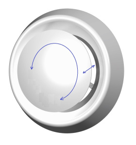 Фото товара «Анемостат приточно-вытяжной Era 12,5АПВП, D=125 мм. Код 20026», Вентиляционные решетки и люки