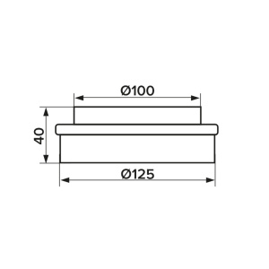 Фото товара «Редуктор круглый Era 1012,5РП, 100*125 мм. Код 20128», Воздуховоды