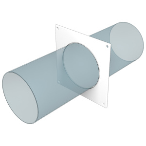 Фото товара «Накладка настенная круглая Era 12,5НКП, D=125 мм. Код 20199», Воздуховоды