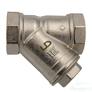 Фильтр сетчатый LD 1 1/2" в.р.-в.р. (грязевик) никелированный. Код 28417 в Новосибирске