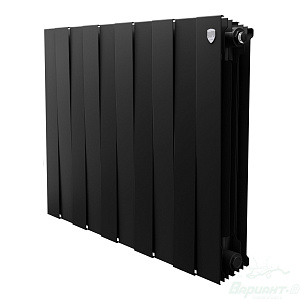 Фото товара «Радиатор биметаллический Royal Thermo PianoForte 500 /Noir Sable (черный) (10 секций). 500 мм. Код 10356», Алюминиевые и биметаллические радиаторы