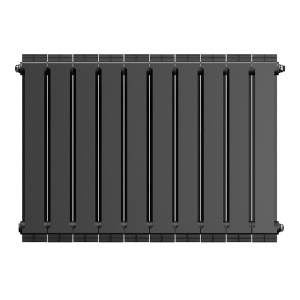 Фото товара «Радиатор биметаллический Royal Thermo PianoForte 500 /Noir Sable (черный) (10 секций). 500 мм. Код 10356», Алюминиевые и биметаллические радиаторы