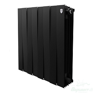 Фото товара «Радиатор биметаллический Royal Thermo PianoForte 500 (черный) (8 секций). 500 мм. Код 11003», Алюминиевые и биметаллические радиаторы