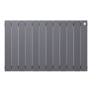 Фото товара «Радиатор биметаллический Royal Thermo PianoForte 500 /Silver Satin (серебро) (12 секций). 500 мм. Код 14966», Алюминиевые и биметаллические радиаторы