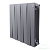 Фото №1. Радиатор биметаллический Royal Thermo PianoForte 500 /Silver Satin (серебро) (8 секций). 500 мм. Код 14967