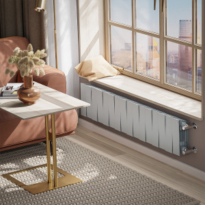 Фото товара «Радиатор биметаллический Royal Thermo PianoForte 200 /Silver Satin (серебро) (16 секций). 200 мм. Код 22509», Алюминиевые и биметаллические радиаторы