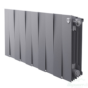 Фото товара «Радиатор биметаллический Royal Thermo PianoForte 300 /Silver Satin (серебро) (10 секций). 300 мм. Код 23771», Алюминиевые и биметаллические радиаторы