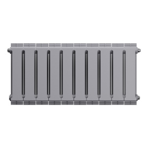 Фото товара «Радиатор биметаллический Royal Thermo PianoForte 300 /Silver Satin (серебро) (10 секций). 300 мм. Код 23771», Алюминиевые и биметаллические радиаторы