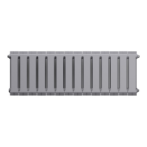 Фото товара «Радиатор биметаллический Royal Thermo PianoForte 300 /Silver Satin (серебро) (14 секций). 300 мм. Код 23773», Алюминиевые и биметаллические радиаторы