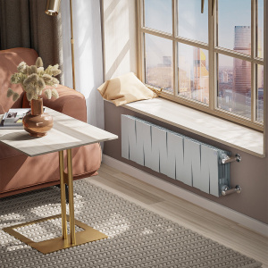 Фото товара «Радиатор биметаллический Royal Thermo PianoForte 200 /Silver Satin (серебро) - 12 секций. Код 24574», Алюминиевые и биметаллические радиаторы
