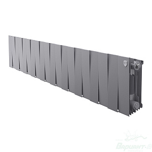 Фото товара «Радиатор биметаллический Royal Thermo PianoForte 200 /Silver Satin (серебро) (20 секций). 200 мм. Код 25739», Алюминиевые и биметаллические радиаторы