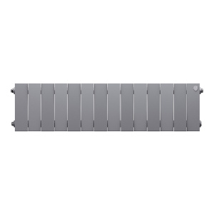 Фото товара «Радиатор биметаллический Royal Thermo PianoForte 200 /Silver Satin (серебро) (14 секций). 200 мм. Код 26117», Алюминиевые и биметаллические радиаторы
