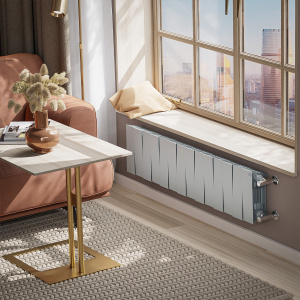 Фото товара «Радиатор биметаллический Royal Thermo PianoForte 200 /Silver Satin (серебро) (14 секций). 200 мм. Код 26117», Алюминиевые и биметаллические радиаторы