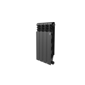 Фото товара «Радиатор биметаллический Royal Thermo Revolution Bimetall 500 2.0/Noir Sable (черный) (4 секции). 500 мм. Код 26445», Алюминиевые и биметаллические радиаторы