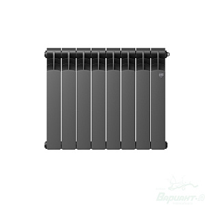 Фото товара «Радиатор биметаллический Royal Thermo Revolution Bimetall 500 2.0/Noir Sable (черный) (8 секций). 500 мм. Код 26450», Алюминиевые и биметаллические радиаторы