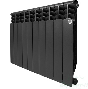 Фото товара «Радиатор биметаллический Royal Thermo Revolution Bimetall 500 2.0/Noir Sable (черный) (10 секций). 500 мм. Код 26451», Алюминиевые и биметаллические радиаторы