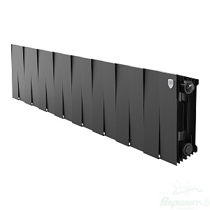 Фото товара «Радиатор биметаллический Royal Thermo PianoForte 200 /Noir Sable (черный) (16 секций). 200 мм. Код 27020», Алюминиевые и биметаллические радиаторы