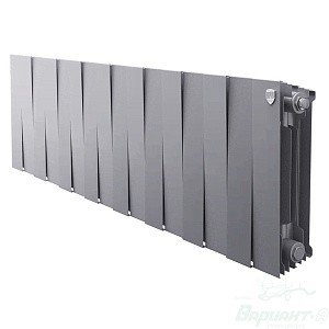 Фото товара «Радиатор биметаллический Royal Thermo PianoForte 300 /Silver Satin (серебро) (16 секций). 300 мм. Код 27026», Алюминиевые и биметаллические радиаторы