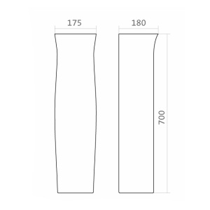 Фото товара «Пьедестал Santek Анимо. Код 16493», Раковины и пьедесталы