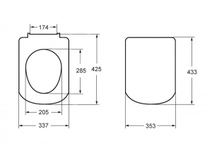 Фото товара «Сиденье для унитаза Roca Gap ZRU9307682. Код 27518», Унитазы подвесные
